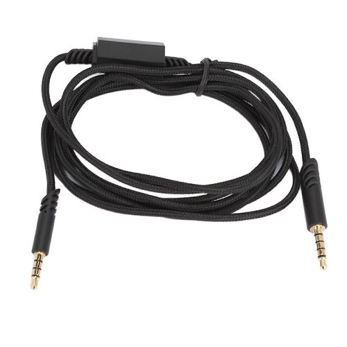 Cble de remplacement pour casque de jeu avec interrupteur de commande silencieux pour Logitech pour ASTRO A10 A40 A40 TR Noir