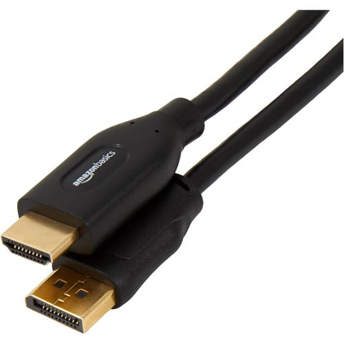 Cble DisplayPort (Source) vers HDMI (cran), unidirectionnel, 4k  30 Hz, 1920x1200, 1080p, connecteurs plaqus Or, 1.8 m, Noir