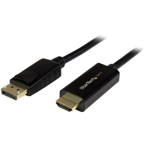 Cble DisplayPort vers HDMI 2m-4K 30Hz-Adaptateur DP vers HDMI-Convertisseur pour Moniteur DP 1.2  HDMI-Connecteur DP  Verrouillage-Cordon Passif DP vers HDMI (DP2HDMM2MB).[W693]