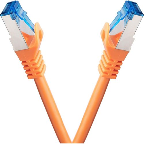 Cble Ethernet  paires torsades 1m orange 2er Sparpack
