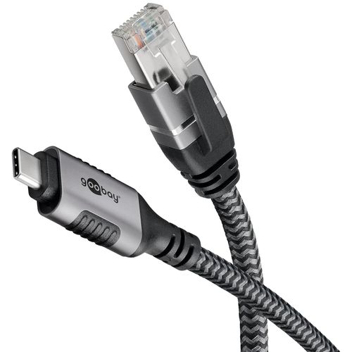 Cble Ethernet USB-C vers RJ45 Cat 6 - Connexion Internet Stable 1 Gbit/s