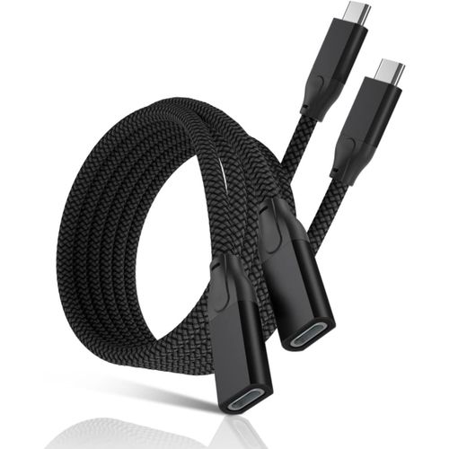 Cble Extension USB C 0.2M,USB C 3.1 Gen2 10Gbps Cordon Femelle  Mle Type C,Rallonge Adaptateur Thunderbolt 3 pour Nintendo Switch,MacBook Pro,iPad Air,Microsoft Surface Go,Quest Link