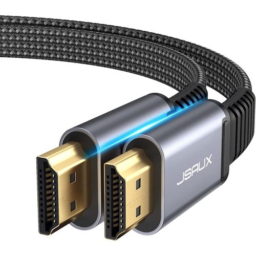 Cble Hdmi 4K 3Meter, Fil Plat Cble Hdmi 2.0 Nylon Tress Support 4K@60Hz 3D H Uhd 2160P 1080P Ethernet Arc - Cordon Hdmi Pour Lecteur Blu-Ray/ Ps3/ Ps4/ Netfix/Fire Tv/Ecran -[Video271]