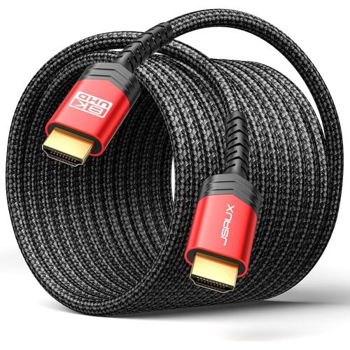 Cble Hdmi 5 M,8 K Hdmi 2.1 Ethernet Haut Dbit 48 Gbps 8 K @ 60 Hz,4 K @ 120 Hz,Uhd Hdr 10+,Earc,Dolby Vision,3D,Vrr,Compatible Avec Ps4 Pro,Ps5,8 K Gaming,Tv,Lecteur Blu-Ray