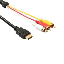 Câble HDMI vers RCA, 1080p HDMI mâle vers 3RCA audio vidéo AV composite  mâle, câble adaptateur M/M de connecteur (aucune fonction de conversion de  signal), transmission unidirectionnelle de HDMI rca : 