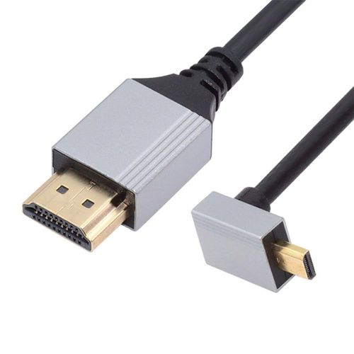 Cble Hdtv Micro Hdmi 2.1 Ultra Fin, Coud  90 Degrs, 8K 4K Hyper Super Flexible Slim Cord Type-A To Type-D For Camera Hdtv 50Cm[GOP6252458]