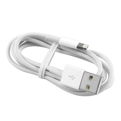 Cble Lightning 8-Pin / USB 2.0 d'origine Apple Blanc 1m [100% Original Officiel] MD818ZM/A Pour iPhone XS/XS Max/XR/X/8 Plus/8/7 Plus/7/6S Plus/6S/6/5/5C/5S/SE iPad Mini/Air/4/Pro iPod Touch 5/6