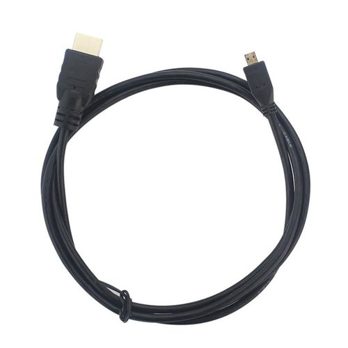 Cble Micro HDMI noir 4K 1.5M, pour Raspberry Pi 4 modle B modle B, adaptateur de cble