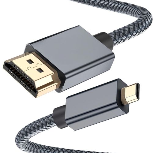 Cble Micro Hdmi Vers Hdmi 2M, 4K 60Hz Cordon Micro Hdmi Type D Mle Compatible Pour Raspberry Pi 4 4B,Gopro Black Hero 7 6 5 4,Sony Camera A6000 A6300,Nikon B500,Lenovo Yoga 3 Pro[GOP6252351]