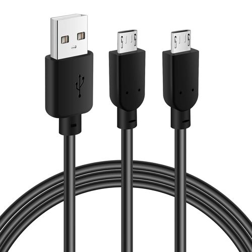 Cble Micro Usb De 0,3 Mtres(2 Pices),Cble De Charge Rapide Usb 2.0 Type-A Vers Micro Usb,Compatible Avec Galaxy S7 S6 S5 J7 Edge Note 5,Kindle Fire,Manette Ps4 Et Autres Appareils Micro Usb
