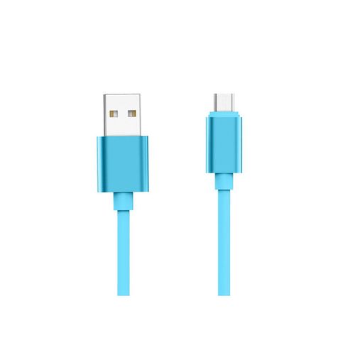 Cble Micro-USB vers USB-A 2,4A Charge et Synchronisation Collection POP 1,7m Jaym Bleu