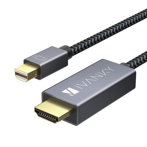 Cble Mini DisplayPort vers HDMI 2m - Cble HDMI Mac en Nylon Tress