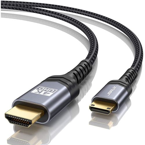 Cble mini HDMI vers HDMI 4,5 m,haute vitesse [4K @ 60 Hz,2K @ 120 Hz,18 Gbps] Cble HDMI 2.0 Support 3D,HDR,ARC,bi-directionnel,compatible avec appareil photo,ordinateur portable,.[W513]