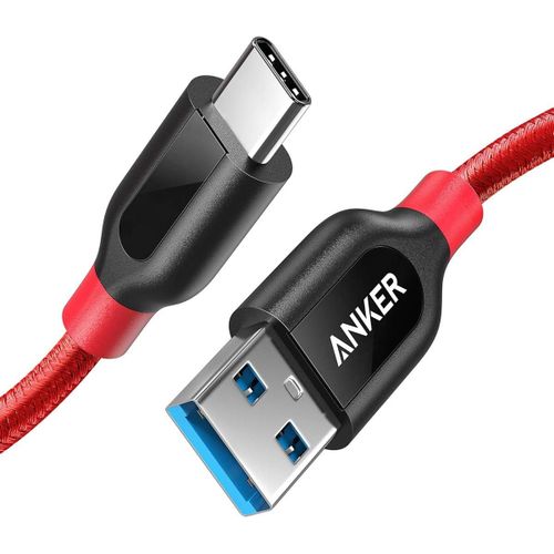 Cble Powerline+ USB Type C de 90 cm en Nylon tress vers USB 3.0 Extra Solide pour Appareils (Samsung Galaxy S8/S8+, S9, iPhone 16, Nouveau MacBook, Huawei P10, Google Pixel, Nexus 6P.)