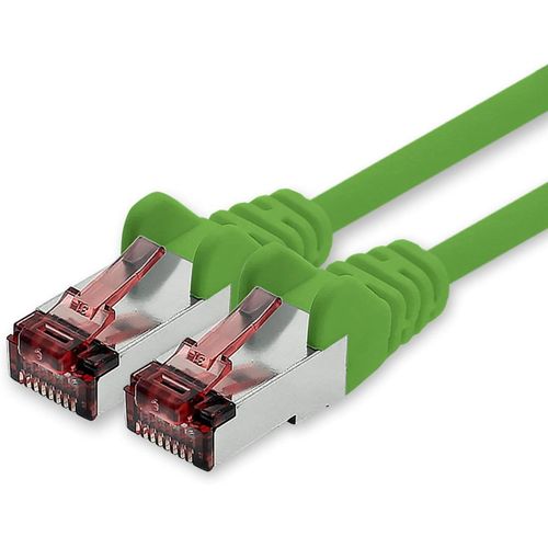 Cble rseau Cat.6 20m vert - 1 x Cble Ethernet Cble rseau Lankabel Cat6 Lan Sftp Pimf Patchcord 1000 Mbit s compatible avec Cat5 Cat5e Cat6a Cat7 Cat8