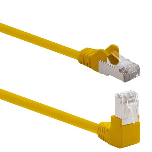 Cble rseau Cat.6 angle 90 degrs 2m - jaune