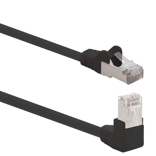 Cble rseau Cat.6 angle 90 degrs 3,0 m - noir