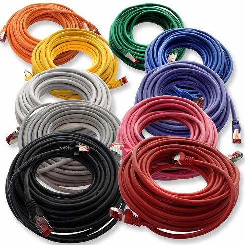 Cble rseau Cat6 10x 1m CAT6 - blindage SFTP