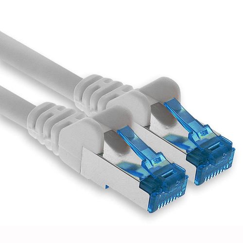 Cble rseau Ethernet Gigabit LAN CAT.6a 7,5 m,cble patch RJ45 10 Gb/s SFTP PIMF blanc-1 pice