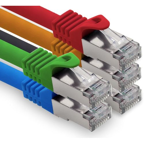 Cble rseau LAN Ethernet Patch S-FTP LSZH PIMF 10 Go s RJ45 Cat6a 1 m 5 couleurs 02