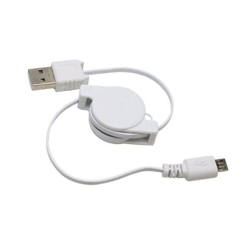 Cble retractable de chargement et de donnes micro USB 2.0 pour Samsung Galaxy M01/ Galaxy M01 Core/ Galaxy M02/ Galaxy M10/ Galaxy Note 3/ Galaxy Note 4/ Galaxy Note Edge/ Galaxy Note II N7100/ Galaxy Note5