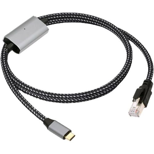 Cble Rj45 Vers Usb Type-C Usb-C Vers Ethernet Mle Directement Connect 1000 Mbps Gigabit Lan Rseau Compatible Avec Thunderbolt3[CAB4193276]