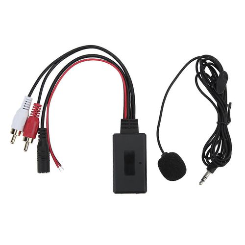 Cble sans fil d'adaptateur Bluetooth AUX IN de voiture avec microphone mains libres pour Pioneer avec 2 ports audio RCA