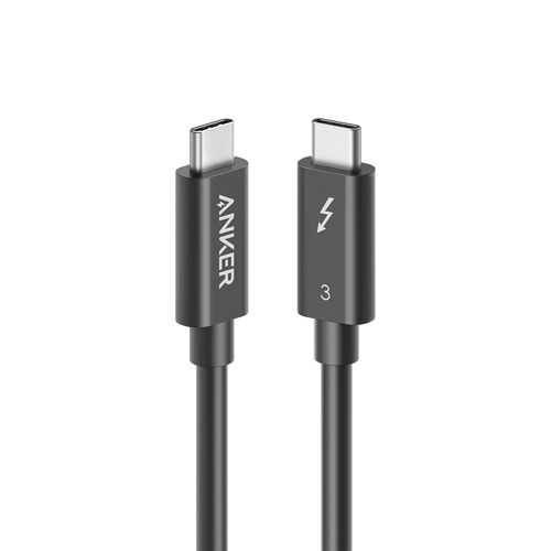Cble Thunderbolt 3 USB-C vers USB-C (50 cm) compatible MacBook Pro,MacBook 2016,Google Pixel,Nexus 6P,Huawei Matebook et autres