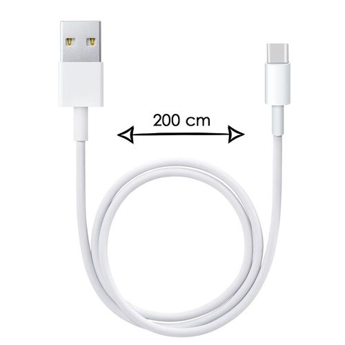 Cble Type C Pour Wileyfox Swift 2x 2 Mtres Charge Rapide - Cble De Recharge/Synchronisation Rapide Transfert De Donnes