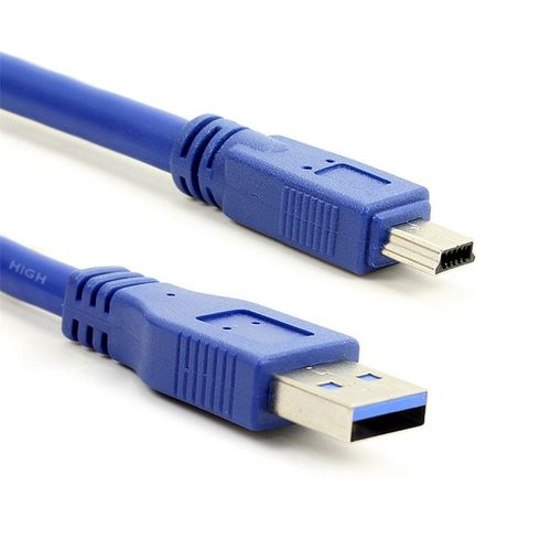 Cble USB 3.0 A mle AM vers Mini USB 3.0 Mini 10 broches mle USB3.0 0,3 m 0,6 m 1 m 1,5 m 1,8 m 3 m 5 m 1 pi 2 pi 3 pi 5 pi 6 pi 10 pi 3 5 metres, 5,0 m - Bleu