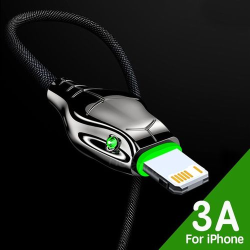 Cble Usb 3a Pour Iphone 14 13 12 11 Pro Max Xr Xs Max 8 7 6s Plus Fil De Charge Rapide Pour Iphone Fil De Charge Ipad Cordon De Chargeur - Type Black For Iphone-0.25m