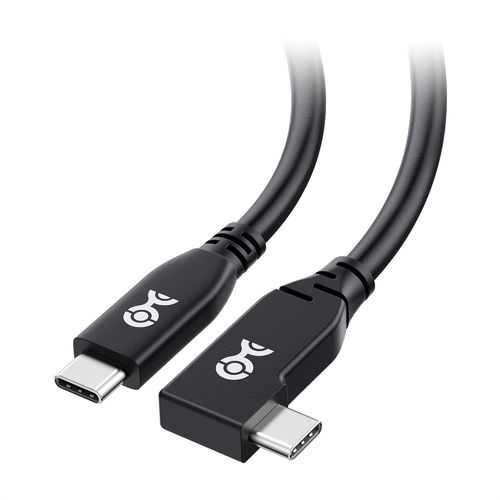 Cable USB 4 40Gbps angle droit 1m, supportant la vido 8K@60Hz, charge 240W, cble USB4  angle droit/cble d'affichage USB C, compatible avec Thunderbolt 4, MacBook, XPS, Surface Pro