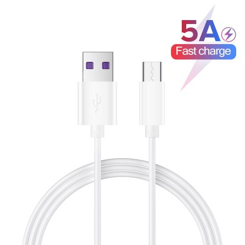 Cble Usb 5a De Type C Pour Recharge Rapide Et Transfert De Donnes, Cordon De Chargeur Pour Tlphone Samsung S22 Xiaomi 12 Pro Poco F3 X4 Gt Oneplus 10 Realme, 2m, 5 Pices