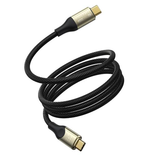 Cble USB-C 240W Utron USB4.0 USB-C Type C Cble de Vido 8K 60Hz 2,0m/6.6ft nylon tress Noir,Cordon usb c pour iphone 15 MacBook,Galaxy S24 Ultra,Pixel,Dell HP Laptop,Steam Deck etc.