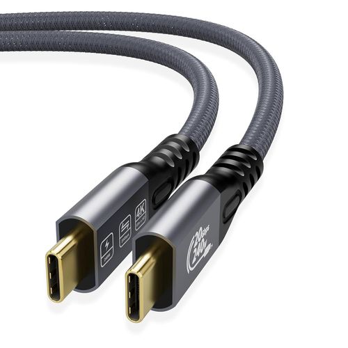 Cble USB C 3.2 Gen 2x2 0,5m, Cble USB-C en Nylon 240W PD 3.1 Charge Rapide USB 3.2 Vido 4K 60Hz Data Sync  20Gbps pour iPhone 15 Pro Max, MacBook, iPad Pro, Samsung Galaxy, Moniteurs