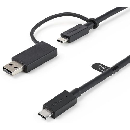 Cble USB-C avec Adaptateur USB-A 1m - Cble Hybride 2-en-1 USB C avec USB-A