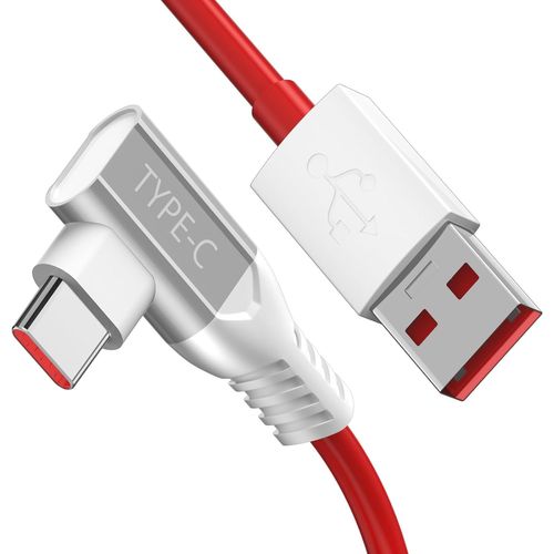 Cble USB C Coud 90 Degrs 1,8m pour OnePlus 65W Super Vooc Cble Chargeur USB Type C Charge Rapide Warp Charge pour OnePlus Nord CE 4/Nord 4/12/11/10 8 Pro/8/7T OPPO Reno 14F/13 FS/12 F/11F/A80/A40