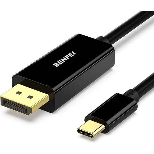 Cble Usb C Vers Displayport 4K @ 60Hz, Thunderbolt 3 Vers Displayport De Port D'Affichage Mle  Mle Cordon Plaqu-3 M[BLE7111894]
