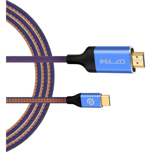 Cble Usb C Vers Hdmi 3.1, 4K 60Hz Ultra Hd 2160P Thunderbolt 3 Compatible Avec Samsung Galaxy S8 S9 Note 8 9, Huawei Mate 20 Pro P20 Mate 10, Ch Book Pixel - 1.8M/6Ft[HDM5230950]
