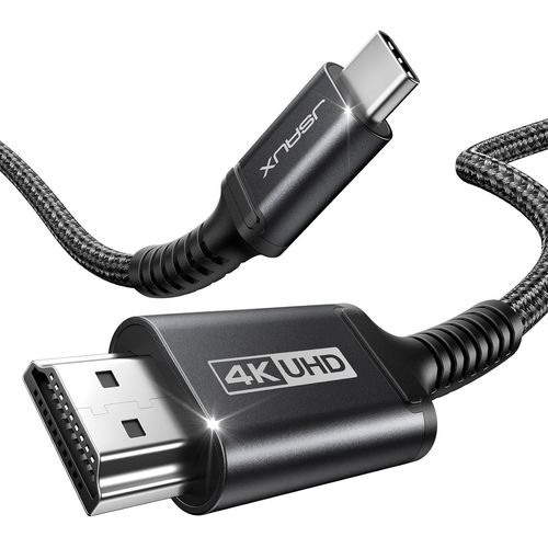 Cble USB C vers HDMI 4K 3M, Cable USB Type C HDMI 4K UHD (Compatible Thunderbolt 3) pour MacBook Pro 2018/2017, iPad Pro 2018/Air 2020, Samsung Galaxy S20/S10, Surface Book 2, Huawei P40 No.[F341]