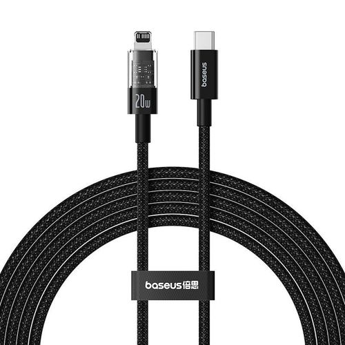 Cble USB-C vers Lightning, Charge Rapide 20W, 2m - Baseus Gem (P1037300111111-01)