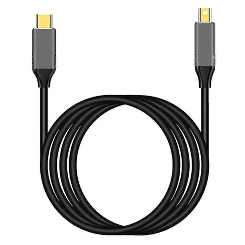 Cble Usb C Vers Mini Displayport Cble Adaptateur USB Type C 3 Vers Mini Dp Cordon 4k-yu