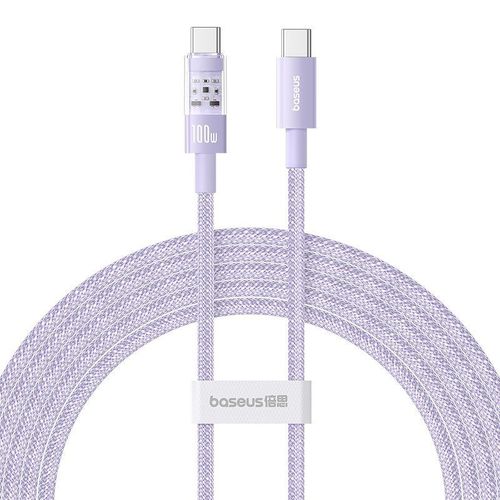 Cble USB-C vers Type-C, Charge Super Rapide 100W, 2m - Baseus Gem (P1037373000511-01)