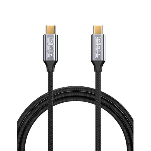 Cble USB C vers USB C 3.1 Gen2 100W 20V/5A Charge Rapide,Dbit de donnes de 10 Gbps,Cble 4K vido Output Compatible with Thunderbolt 3,MacBook Pro,Galaxy S21. cable usb c 3m