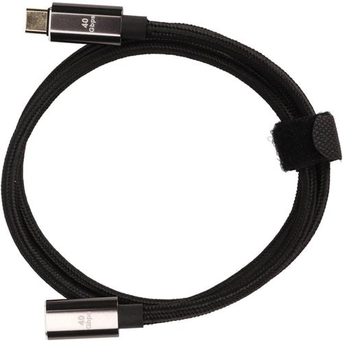 Cble USB C vers USB C, Cble d'extension en Nylon Souple de Type C pour Ordinateur de Bureau Thunderbolt 4 (80cm)