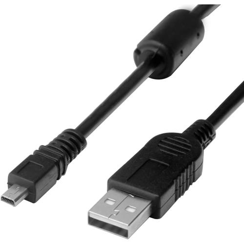 Cble USB de rechange pour transfert de donnes et chargement pour appareil photo numrique Sony Cybershot Cyber-Shot DSCH200, DSCH300, DSCW370, DSCW800, DSCW830, DSC-H200, DSC-W800, DSC-W830 Noir