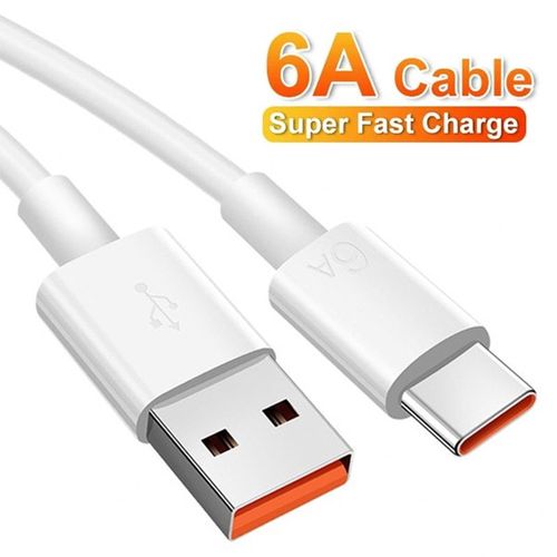 Cble Usb De Type C  Charge Super Rapide,Chargeur Rapide Snap66 W Pour Huawei Honor Xiaomi Redmi Oppo Vicalculator Realme Iqoo Android - Type 1m