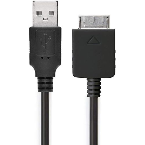 Cble USB Lecteur mp3 Data et Charge 1A de 1m Compatible avec Sony Walkman NW-A55L NWZ-ZX2, NWZ-A15, A10, NWZ-A816, A818 Walkman Connector vers USB A 2.0 Noir Fil en PVC donnes