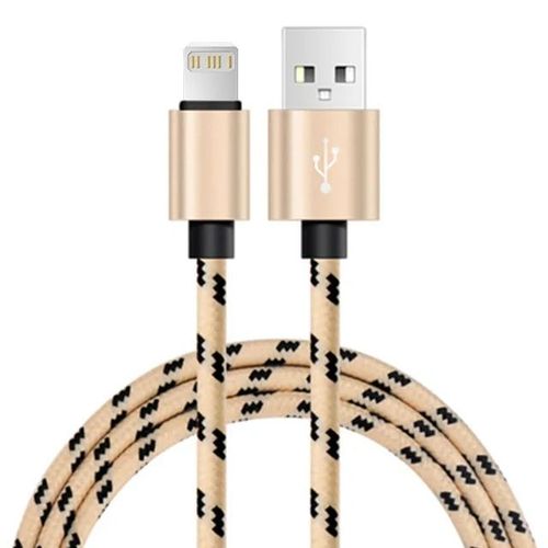 Cble USB Long de 3m pour recharge rapide et transfert de donnes,cordon de chargeur pour iPhone 14 13 12 11 Pro Max X XR 5 SE 6 7 8 Plus et Apple iPad - Type Or-0.25m