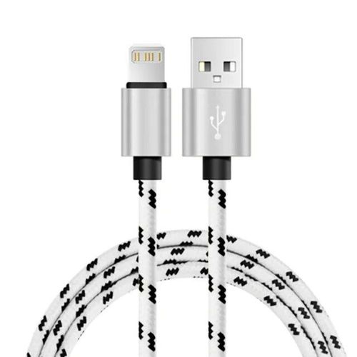 Cble USB Long de 3m pour recharge rapide et transfert de donnes,cordon de chargeur pour iPhone 14 13 12 11 Pro Max X XR 5 SE 6 7 8 Plus et Apple iPad - Type WHITE-3M